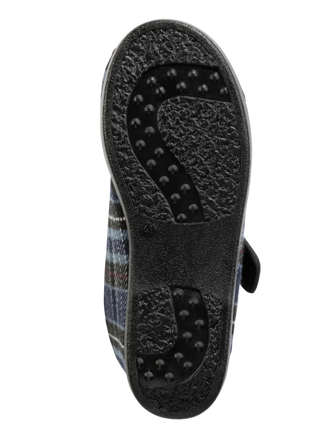 Stiefelette aus kariertem Textilmaterial