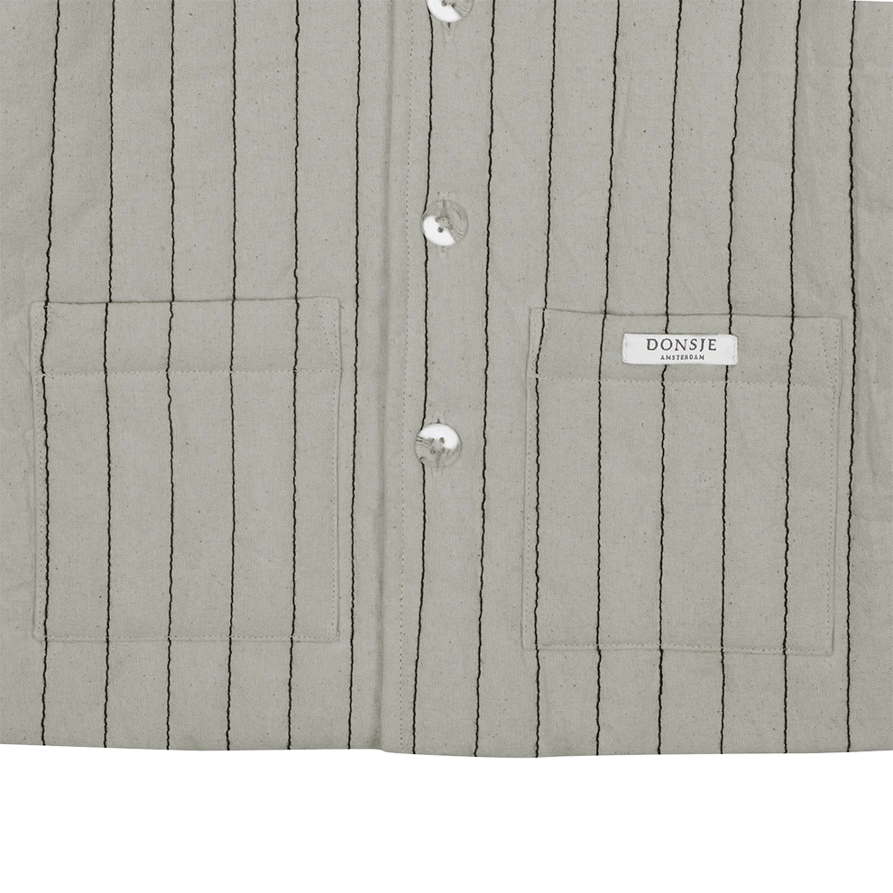 Orselle Jacket | Dusty Green – Thyme Striped