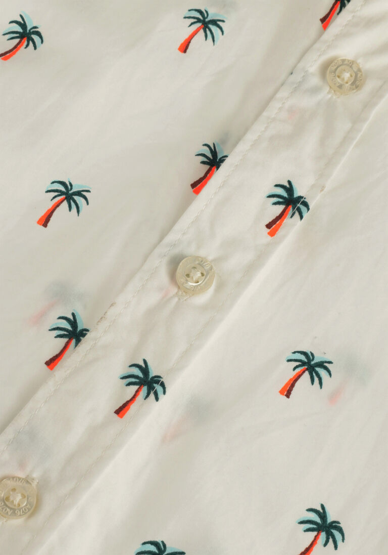 AO76 gebroken wit ao76 casual overhemd axel palm shirt
