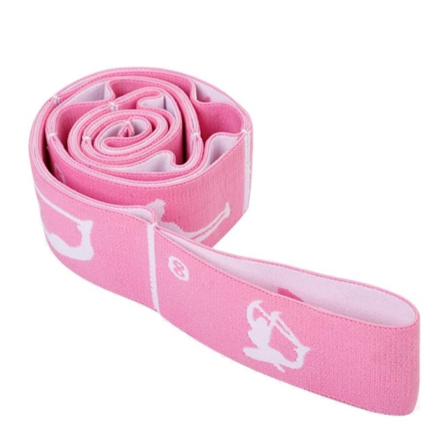 Stoff Fitness Übungsband / Widerstandsband / Gymnastikband für Training / Yoga / Pilates - Pink