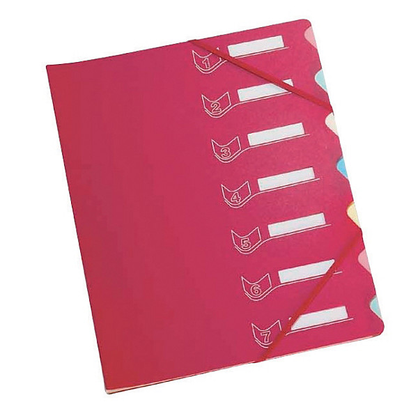 Trieur 7 touches  en polypropylène Extendos coloris rouge