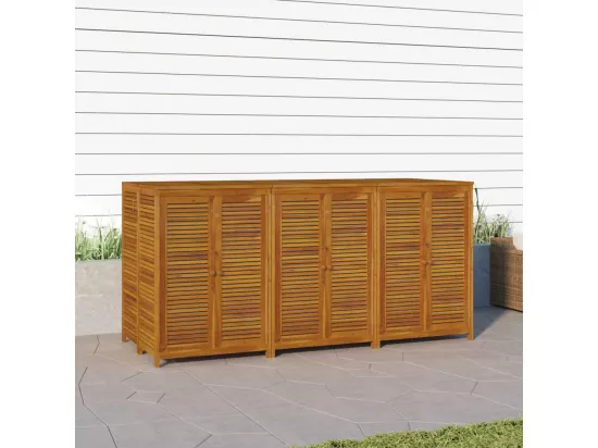 Boîte de rangement de jardin 210x87x104 cm bois massif d'acacia
