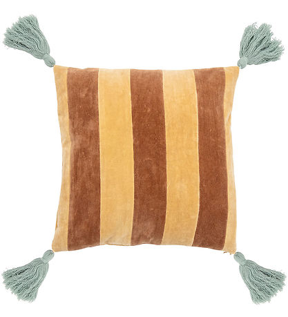 Bloomingville Mini Kissen - 40x40 cm - Hei - Braun m. Streifen