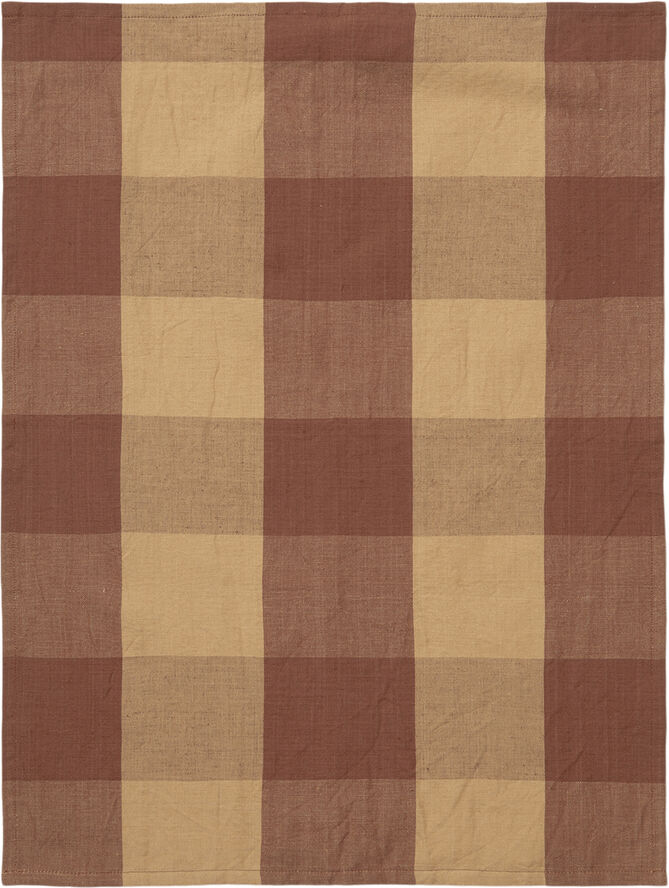 ferm LIVING Hale Tea Towel - Peach/Spice Red Peach/spice red
