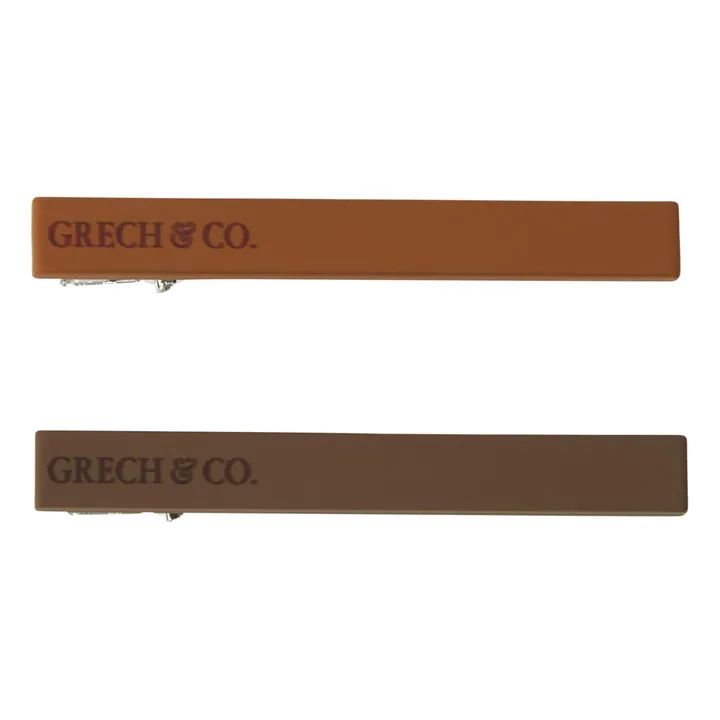 Grech & Co Barrettes clips | Marron
