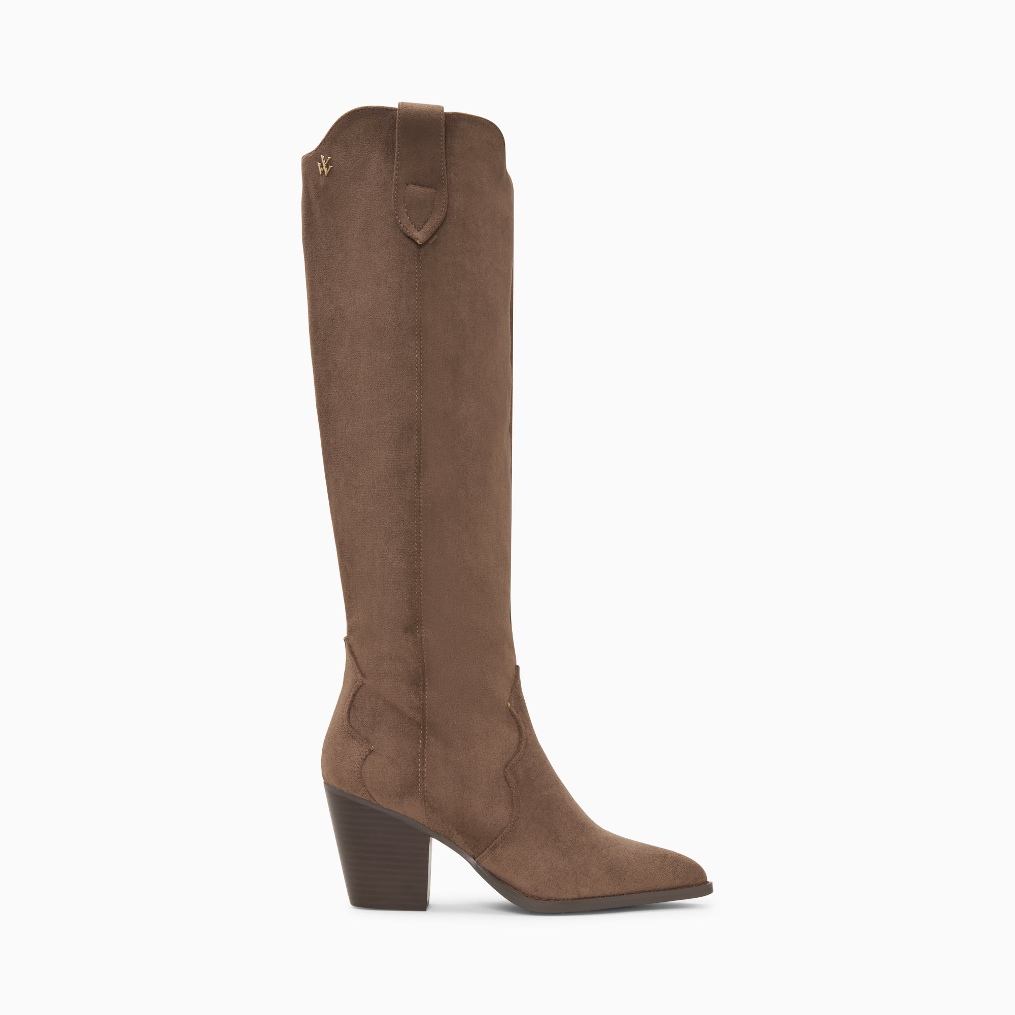 Bottes, Cuissardes-Bottes santiags Sharon taupe à talon