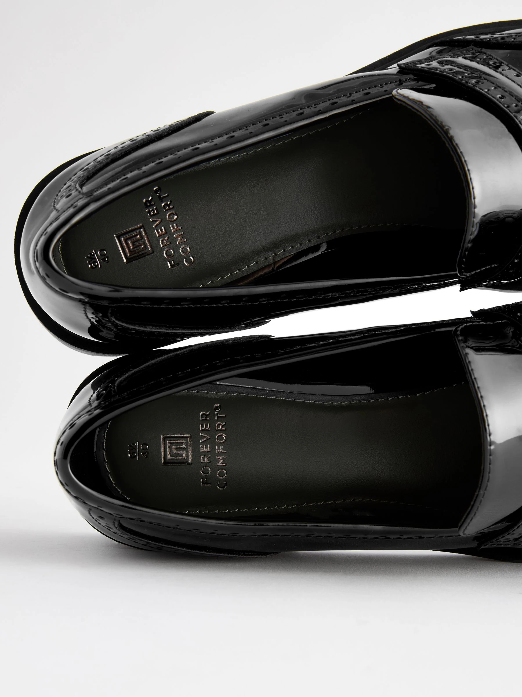Zwart - Patent Forever Comfort® Chunky Brogue Tassel Loafers