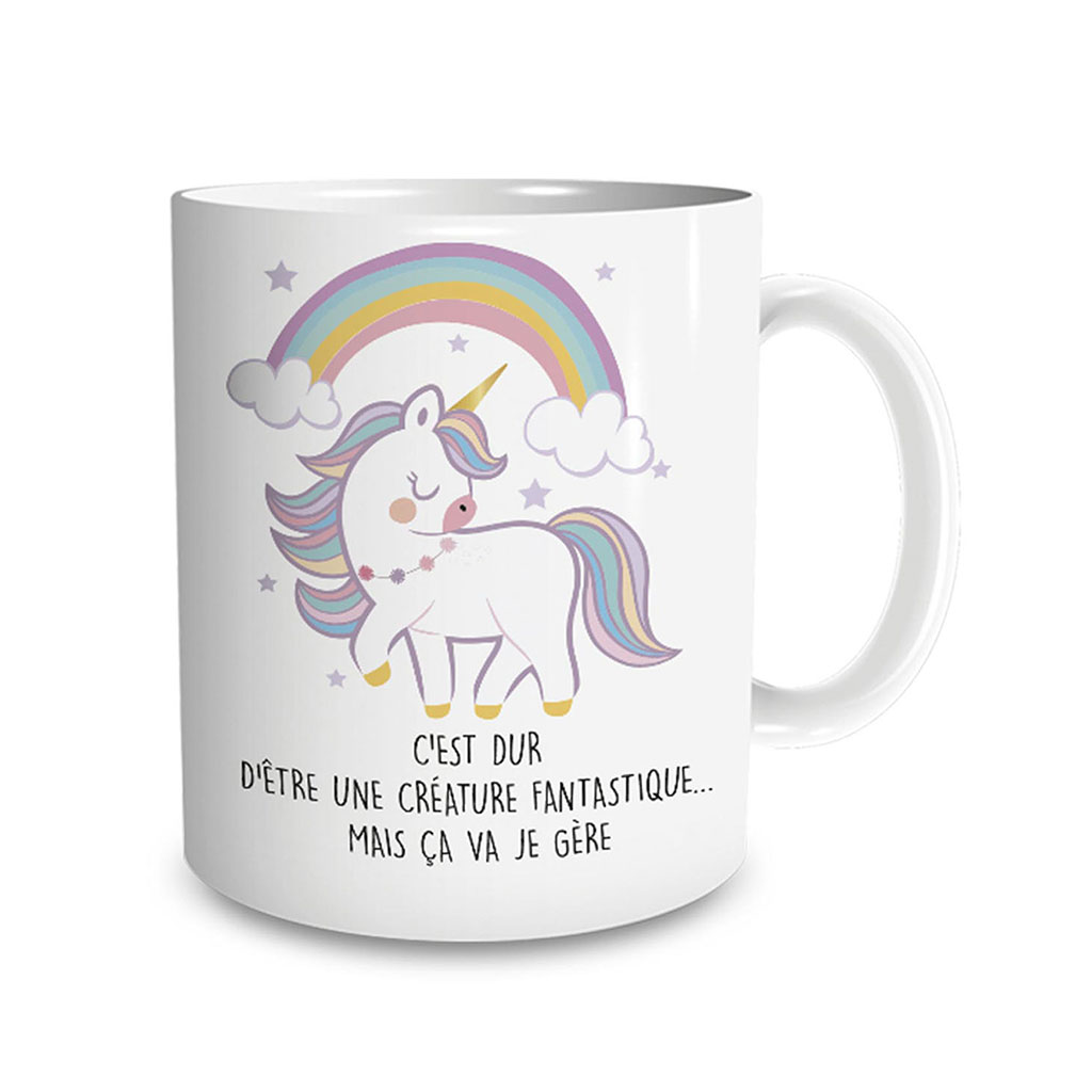 Mug licorne fantastique 12x9.5x10cm