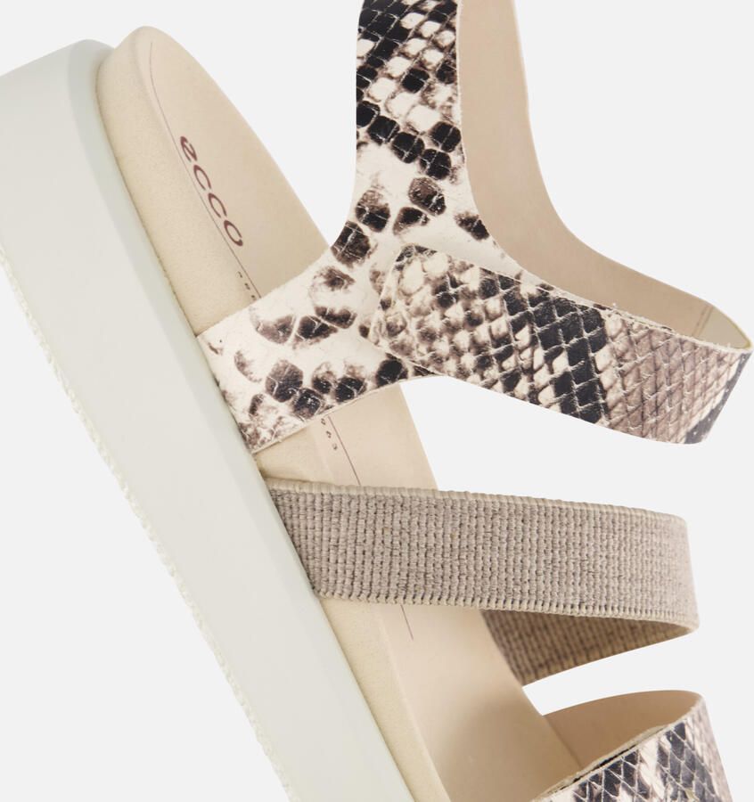 ECCO Flowt Sandalen beige Leer