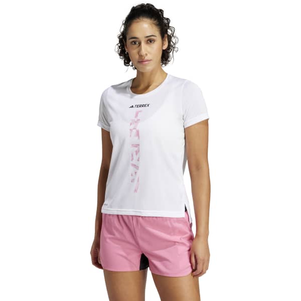 T-shirt trail ADIDAS AGR SHIRT W WHITE/FUSROS
