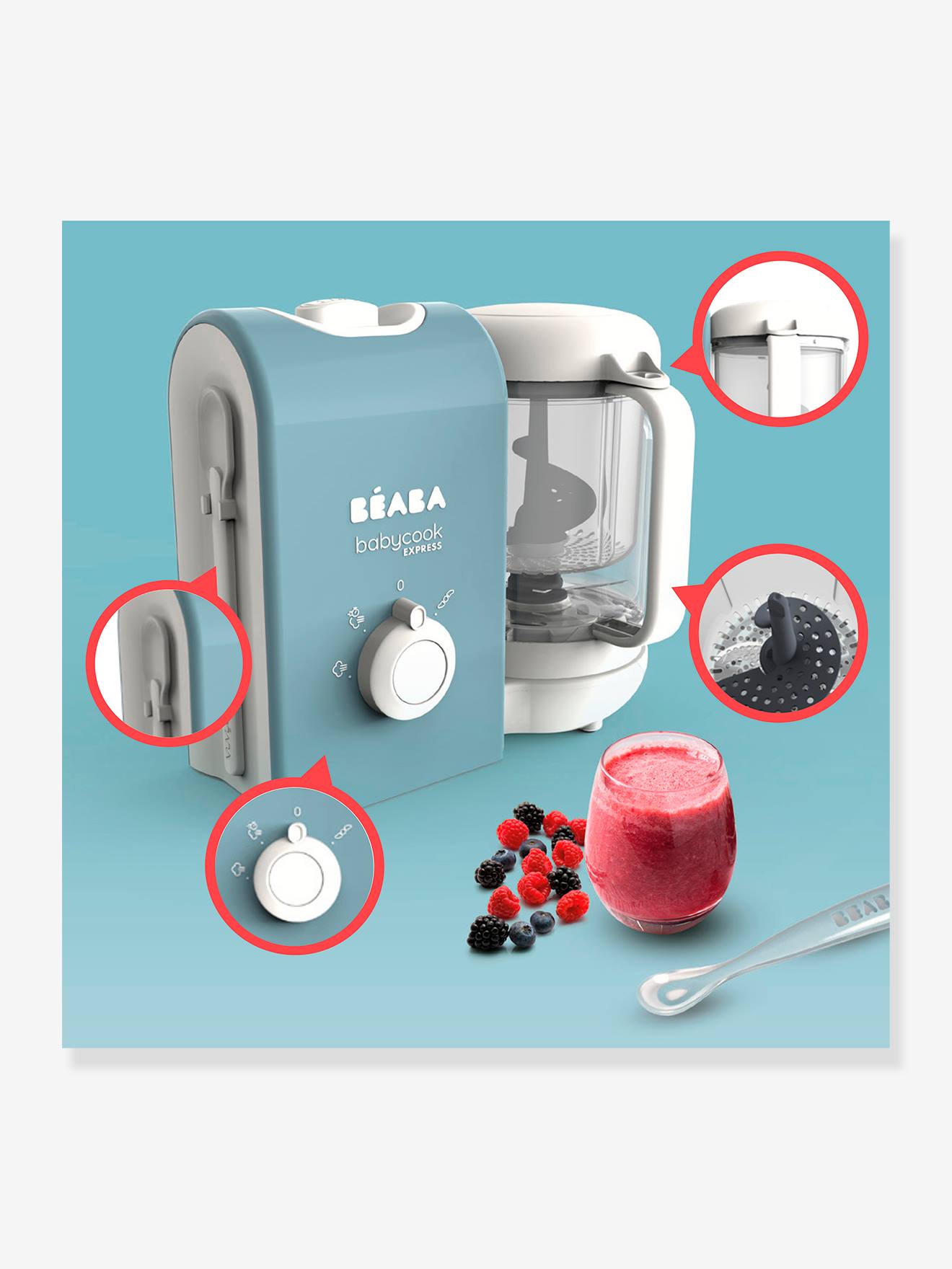 Processador de alimentos Babycook Express BEABA azul