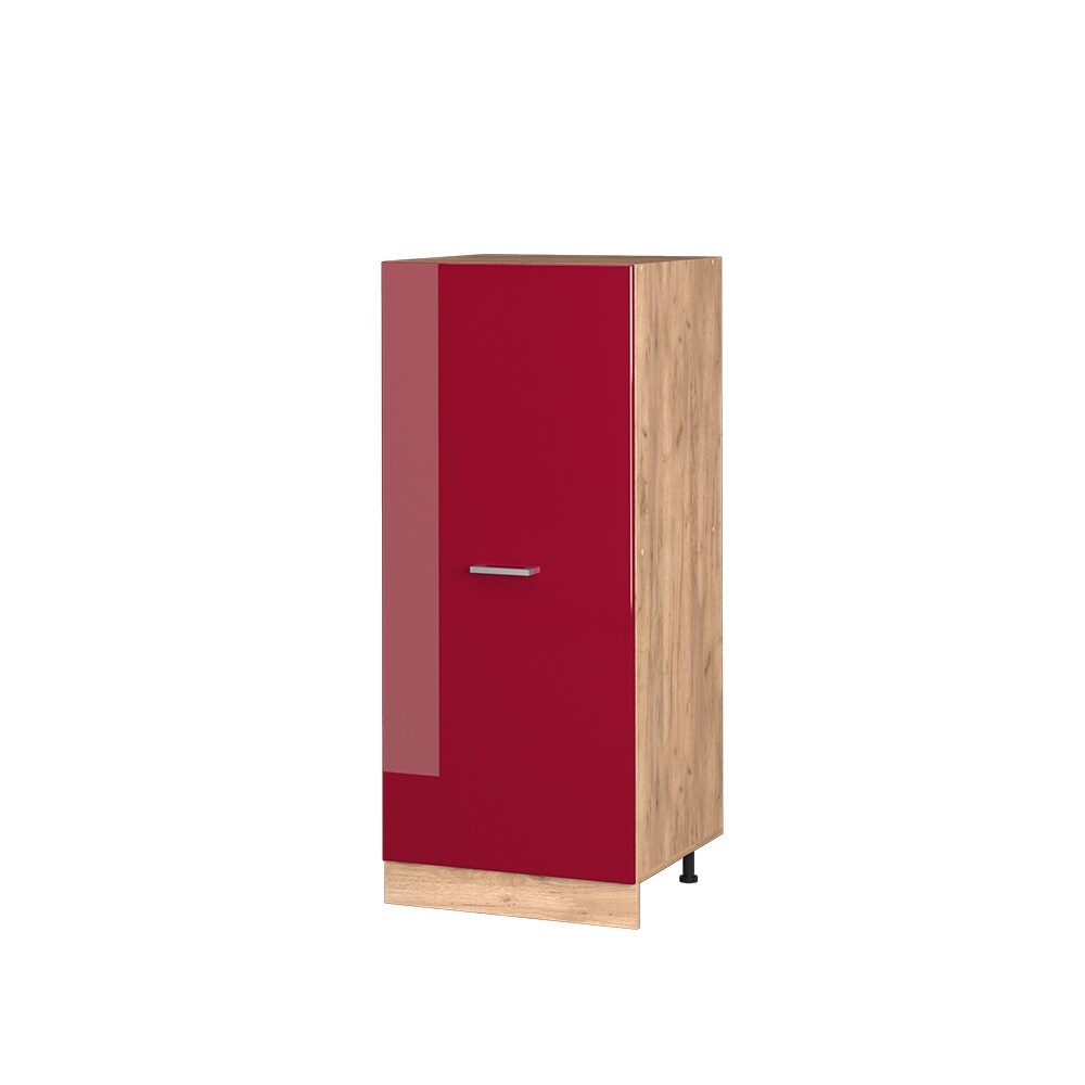 Vicco Backofenumbauschrank Küchenschrank Küchenzeile R-Line 60 cm Eiche Bordeaux große Tür