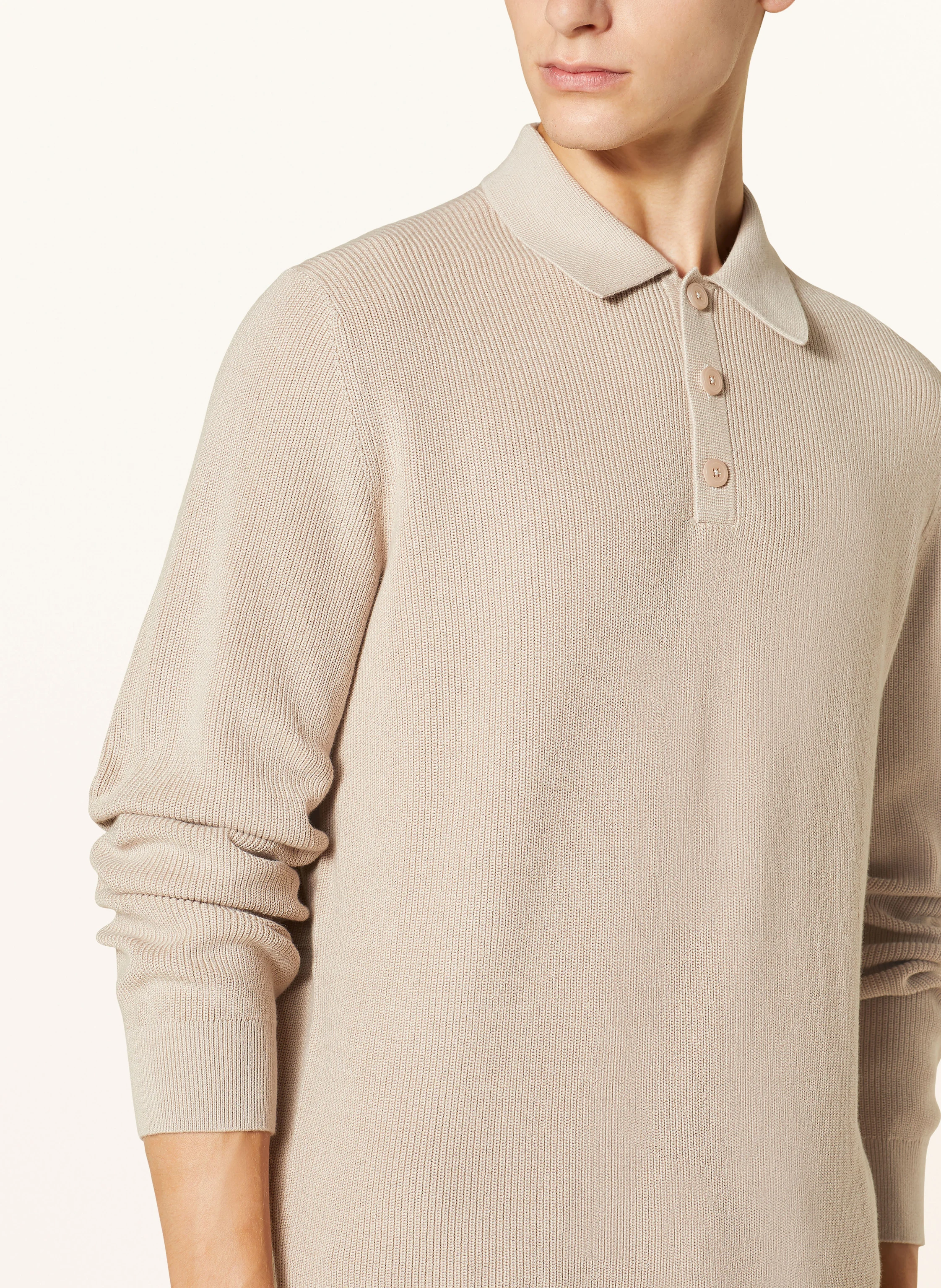 PAUL Strick-Poloshirt