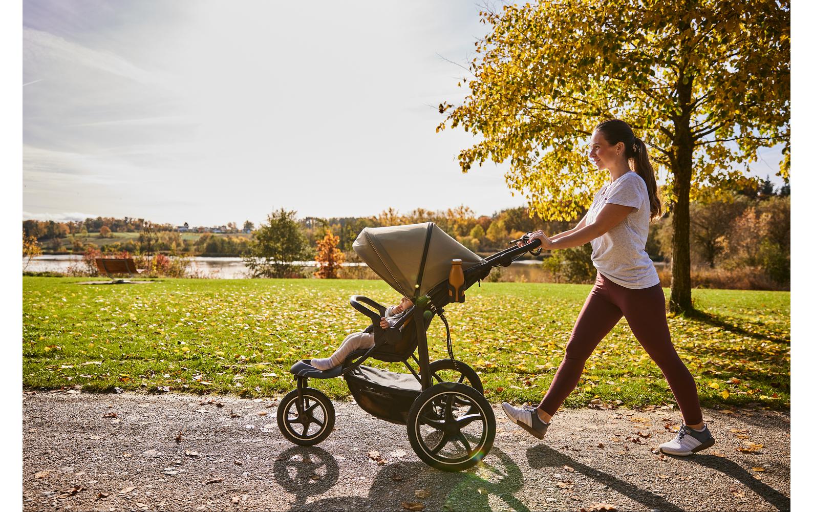 Buggy Runner 3 Olive<br>Robuster Kinderwagen für fast jedes Gelände