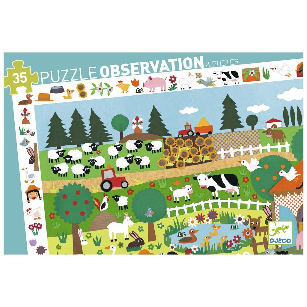 Puzzle observation - Ferme - 35 pièces