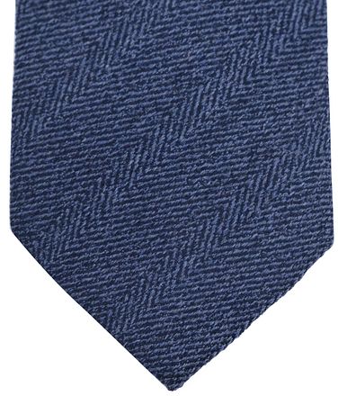 Suitable Stropdas Wol/Zijde Visgraat Navy TI23-31