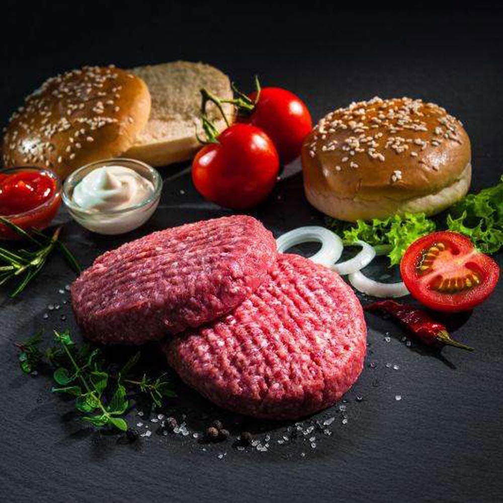 2in1 Burger Presse Burgerform Küchenhilfe Fleisch Hamburgerpresse - Schwarz