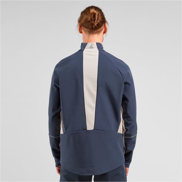 Veste ski de fond ODLO ENGVIK JACKET SILVER CLOUD/INDIA INK