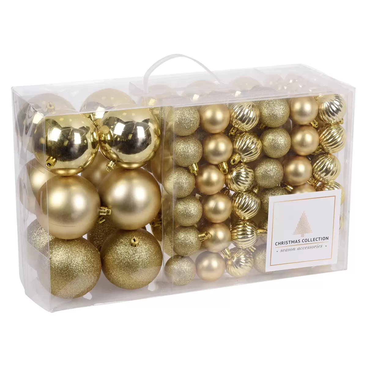 Weihnachtskugel Santa Gold