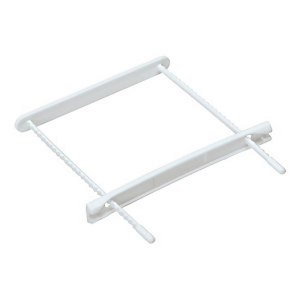 RAJA Relieur d'archives plastique blanc - 8 cm - Boîte de 100