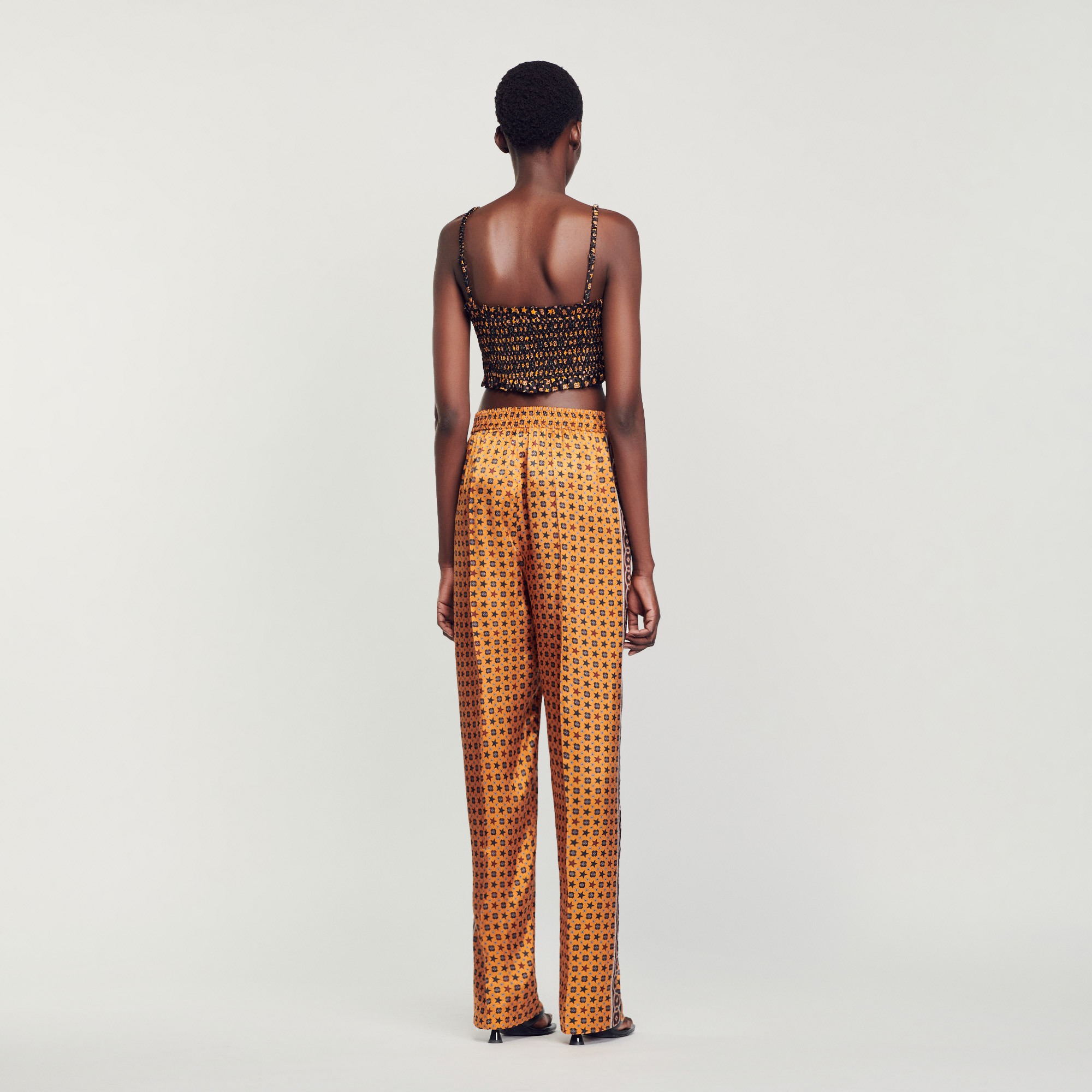 Pantalon satine imprime