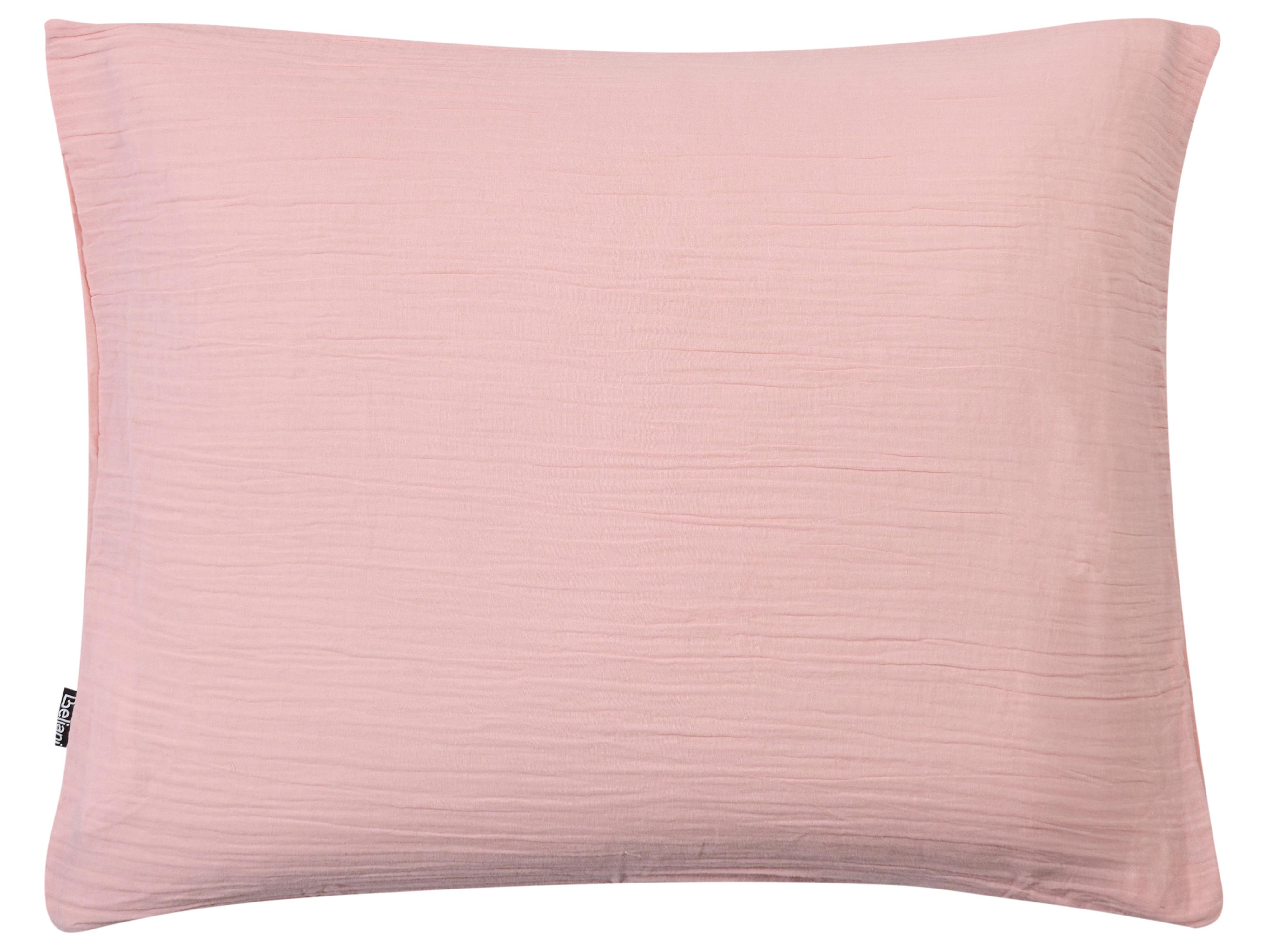 Dekbedovertrekset SUMNER Mousseline 220 x 240 cm Pastelroze