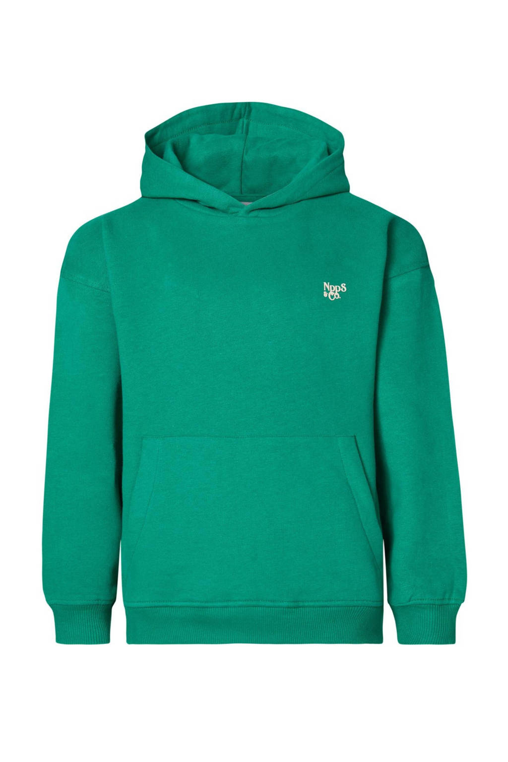 Noppies hoodie Nanded van katoen felgroen