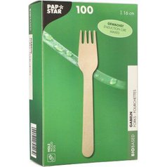 Fourchette en bois 'pure', cirée, longueur: 160 mm