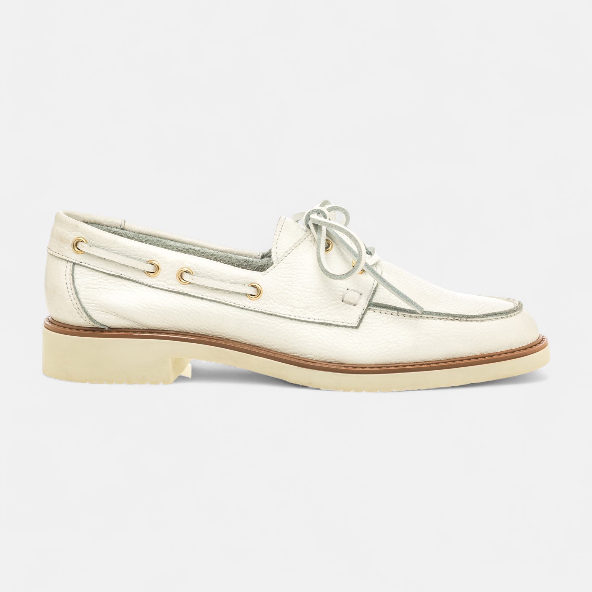 Mocassins Femme en cuir blanc