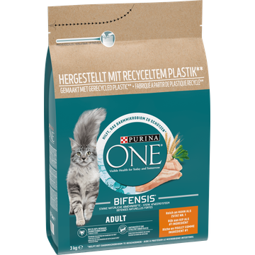 PURINA® ONE Adult Rijk aan Kip kattenvoer 3 kg