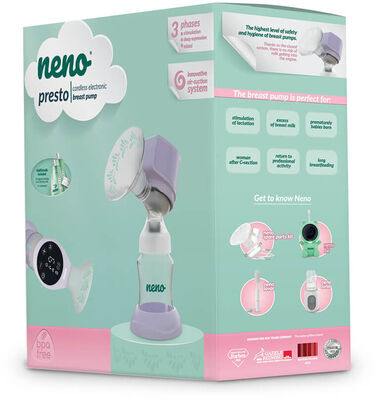 NENO Presto Elektrisk Brystpumpe Singel, Lilla