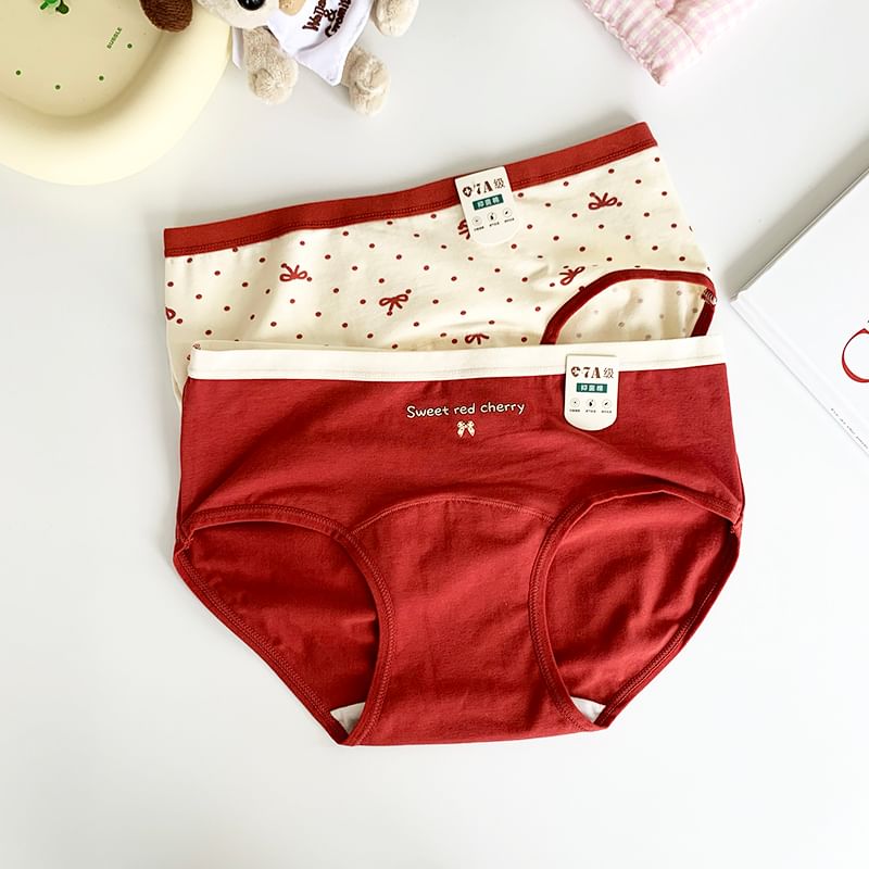 Nikiki - Panty / Set met strikprint en contrasterende rand