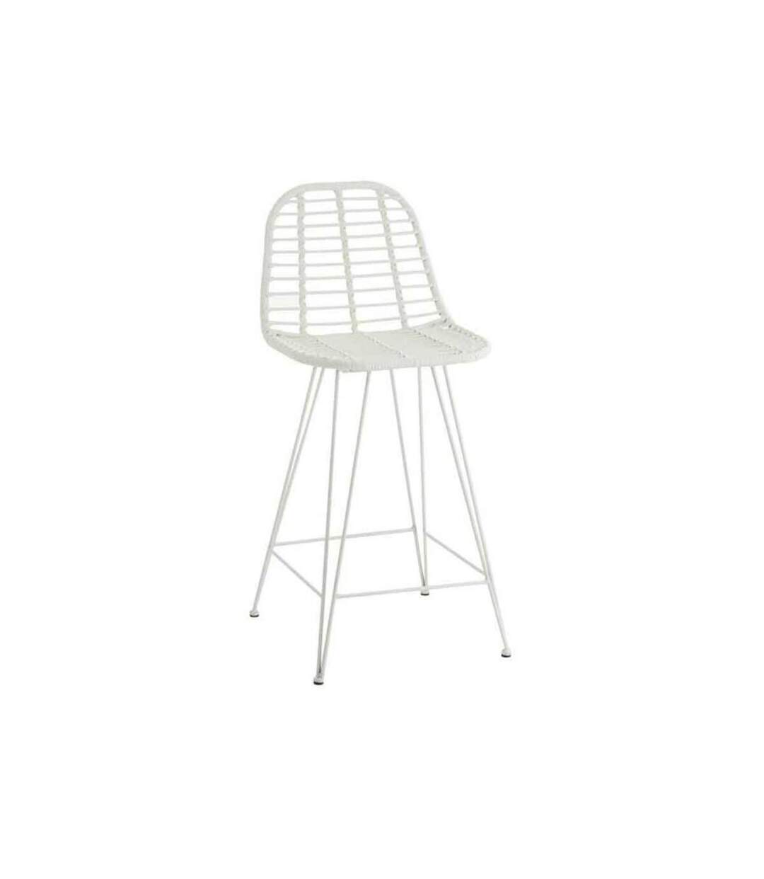 Paris Prix - Chaise De Bar De Jardin celeste 110cm Blanc