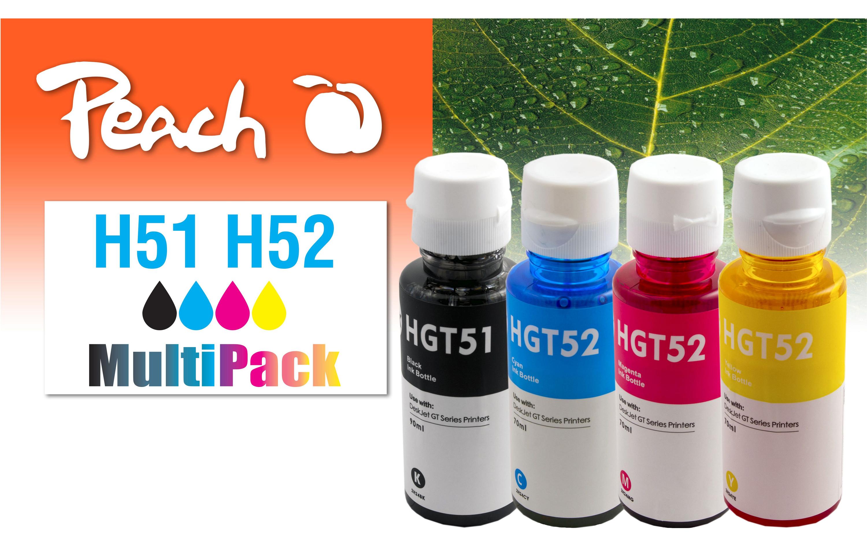 Tinte HP CISS GT51/52 Multi-Pack C/M/Y/BKDruckerpatrone: Schwarz, Cyan, Magenta und Gelb