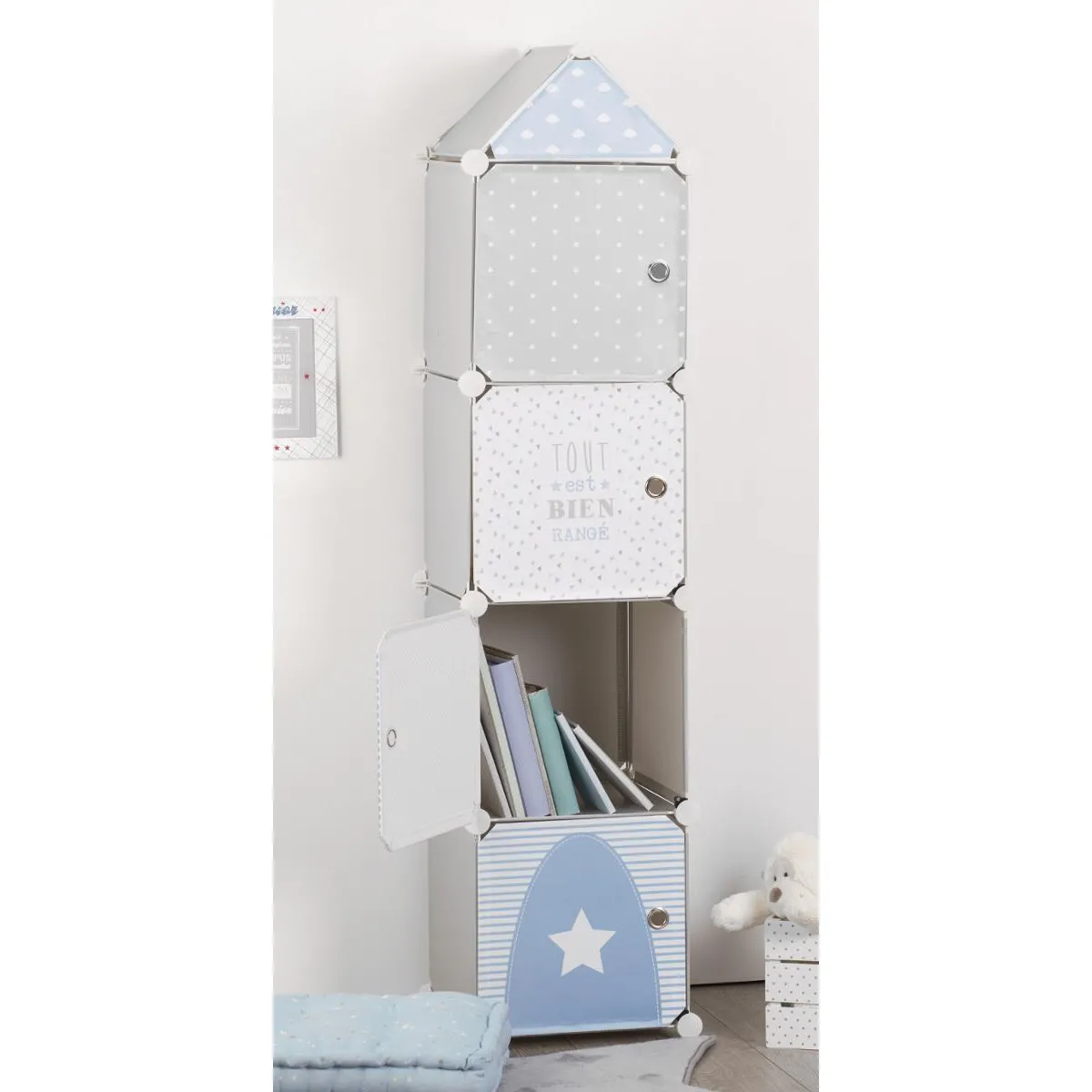 Atmosphera, Createur D'Interieur Atmosphera Colonne de rangement - Gris