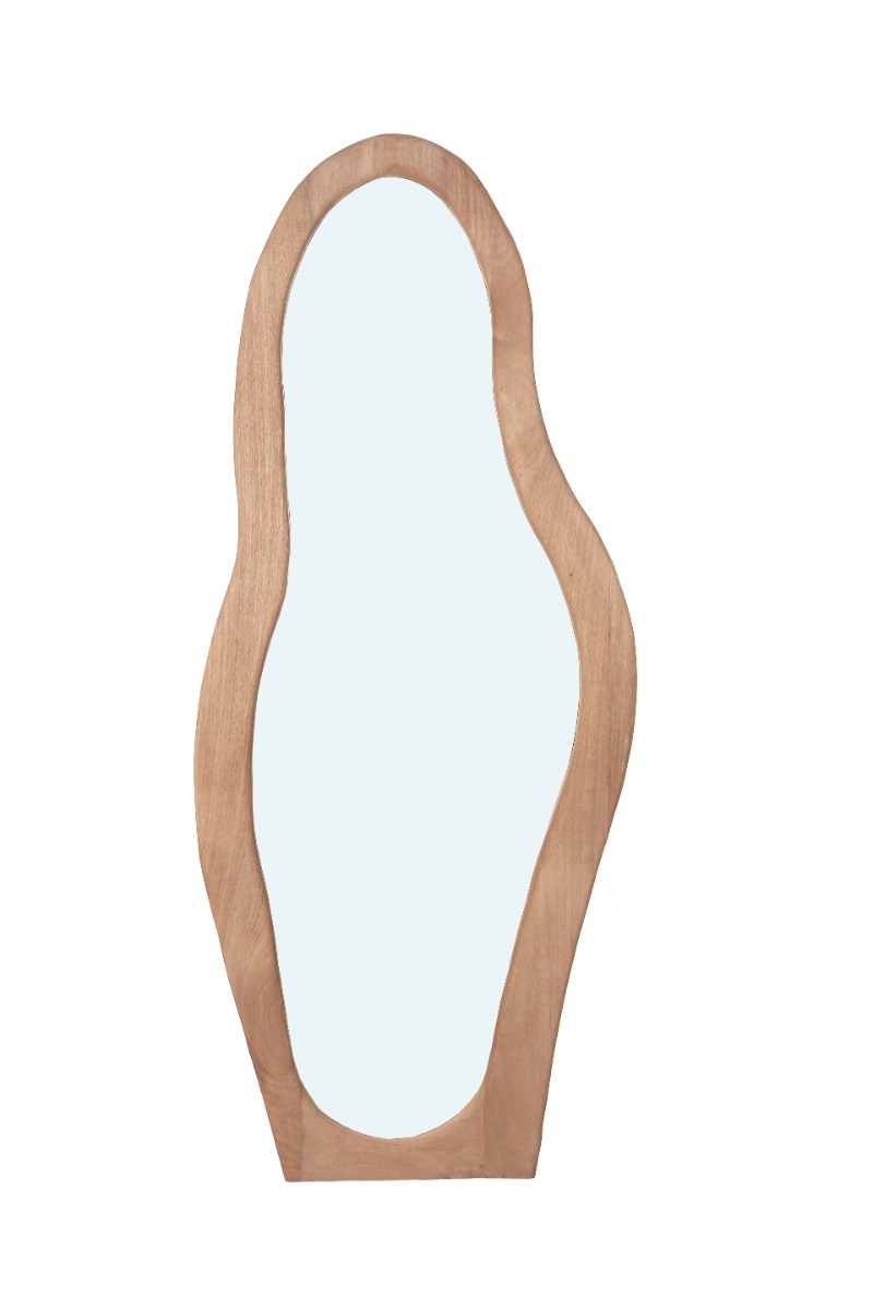 Livingfurn Olivia staande spiegel organisch 200cm naturel