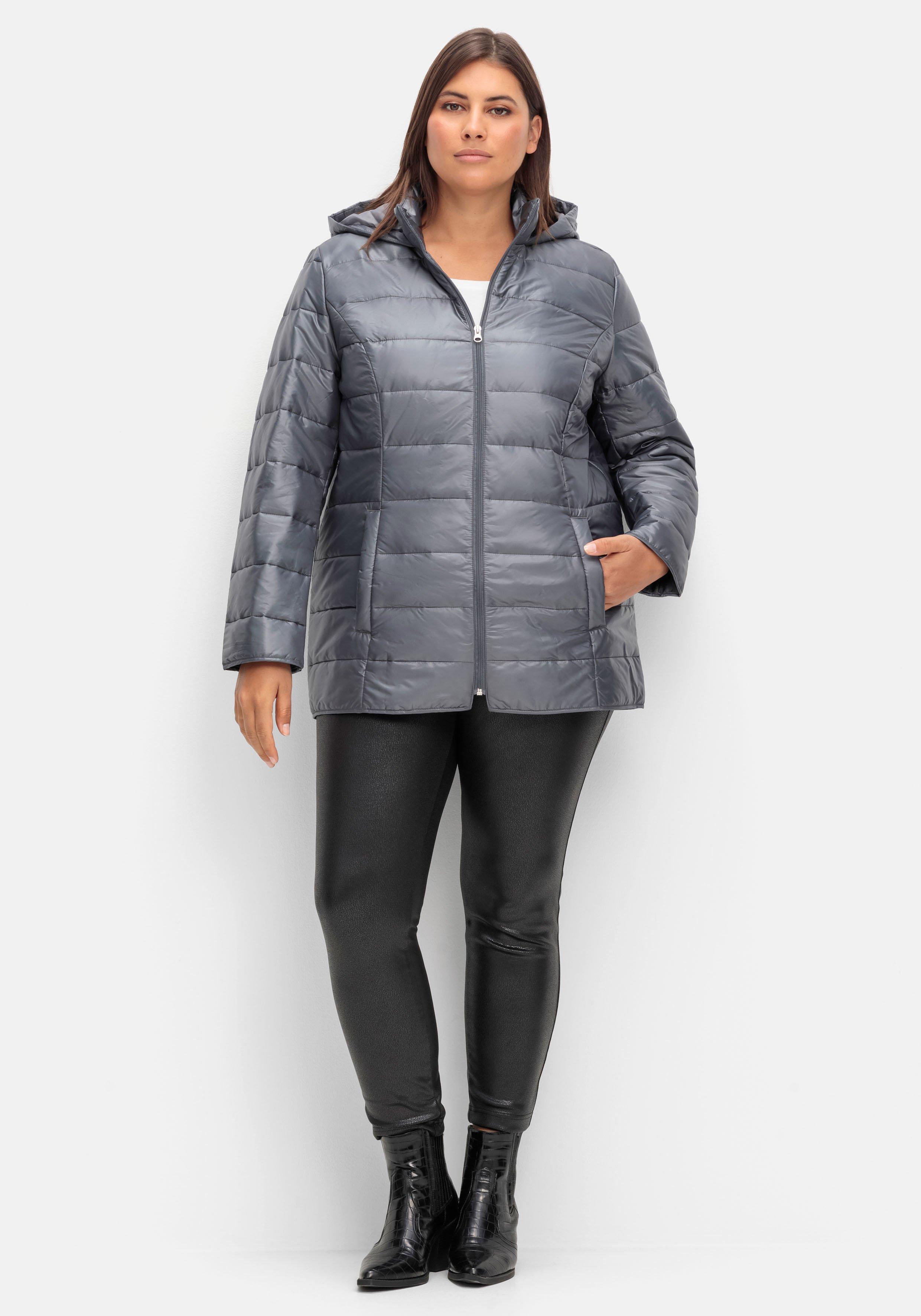 Leicht wattierte Steppjacke mit Kapuze