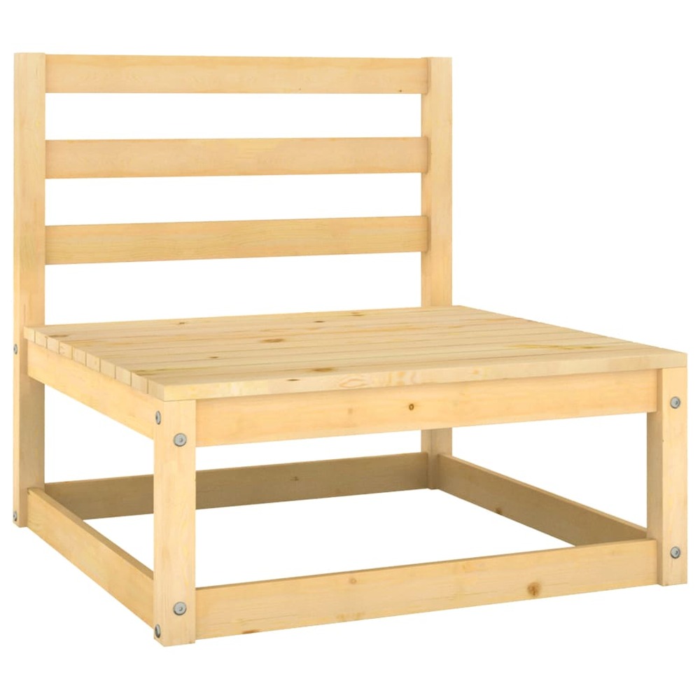 Salon de jardin meuble d'extérieur ensemble de mobilier 6 pièces avec coussins bois de pin massif