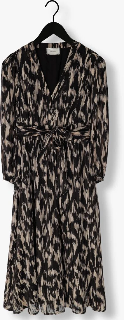 NEO NOIR zwarte neo noir midi jurk louise cheer vibe dress