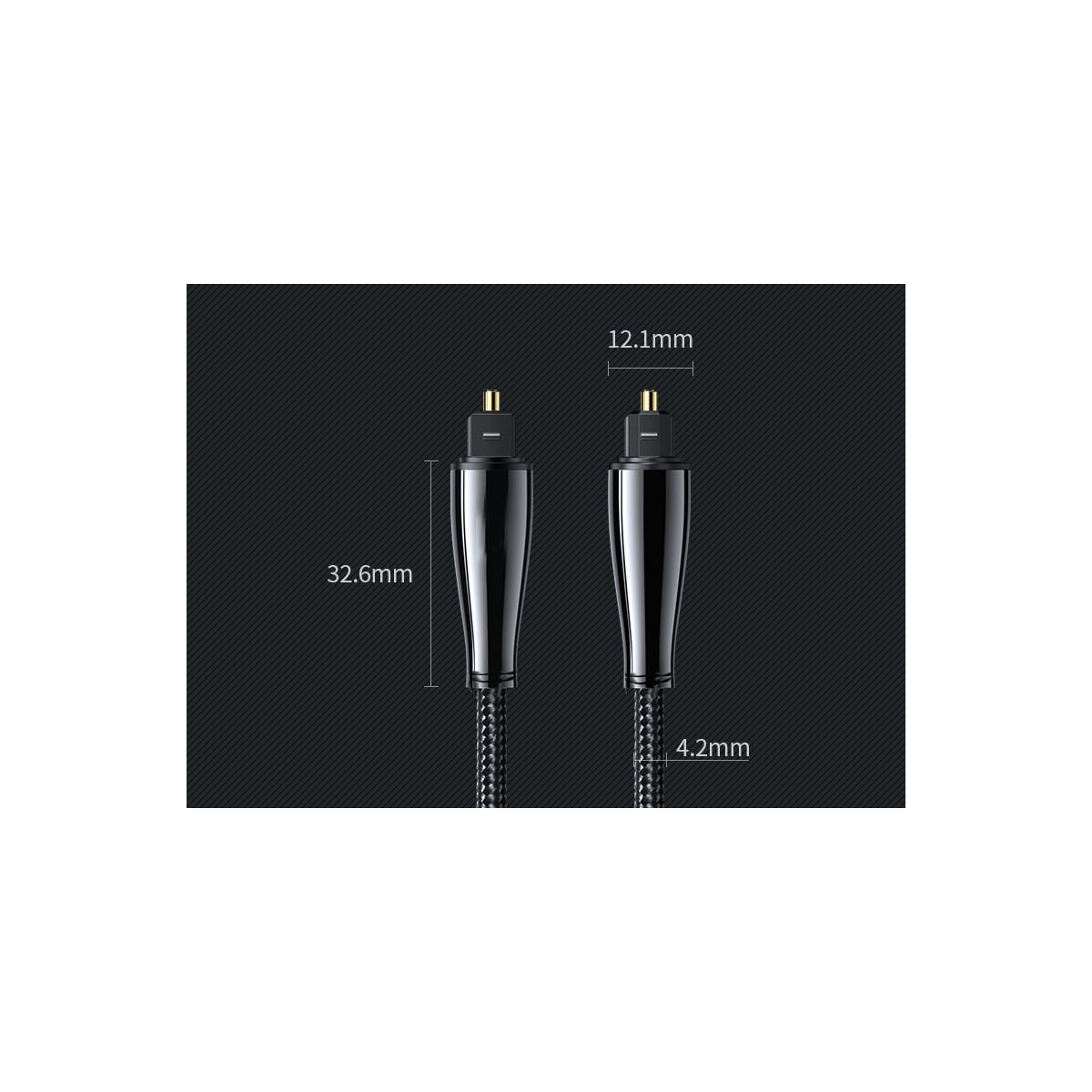 NÖRDIC 5m Toslink/SPDIF optisk fiberkabel
