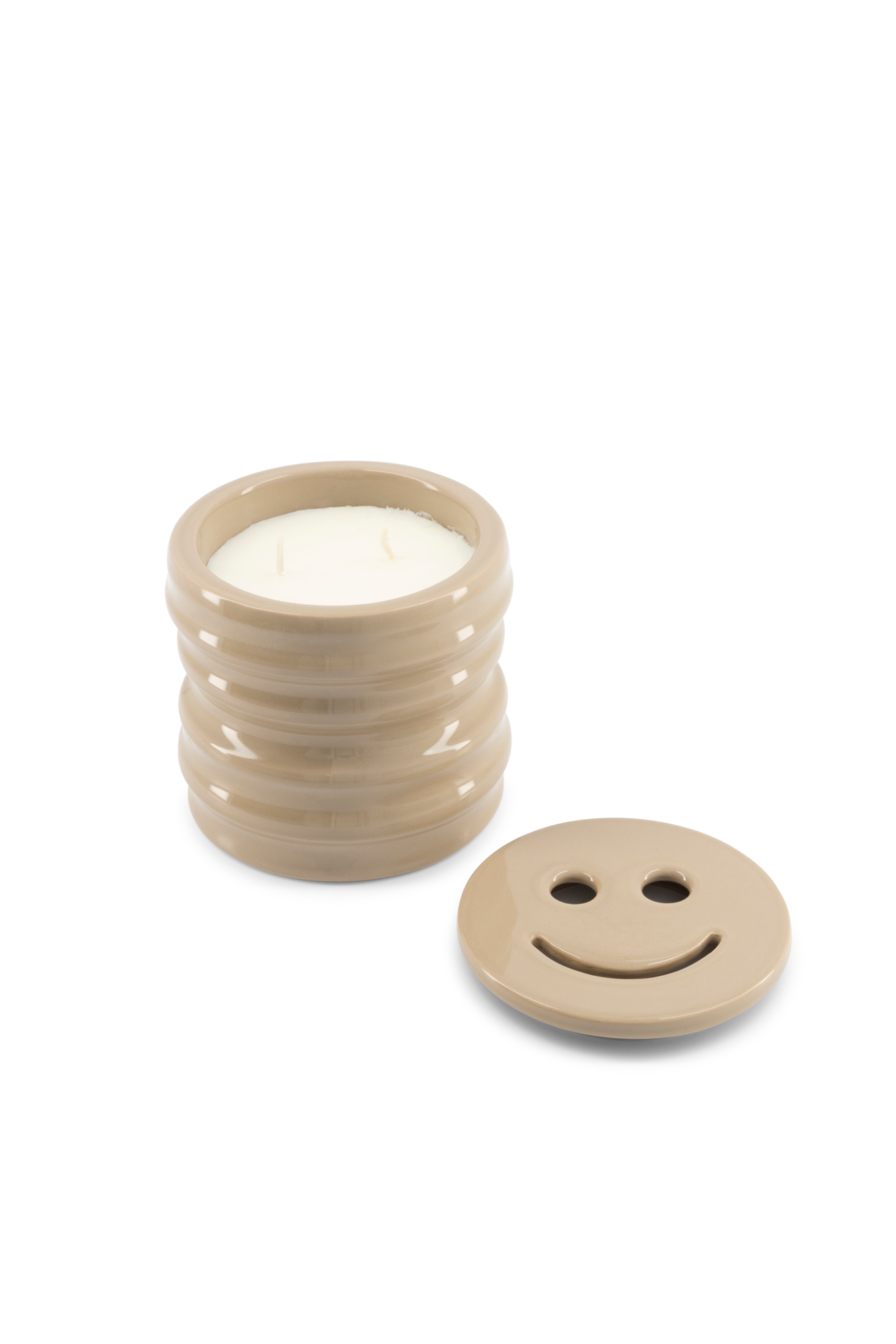 Kaars Shape 04.01 Candle & Happy lid Stone Shape 04.01 Candle & Happy lid Stone - Bois de Tonka