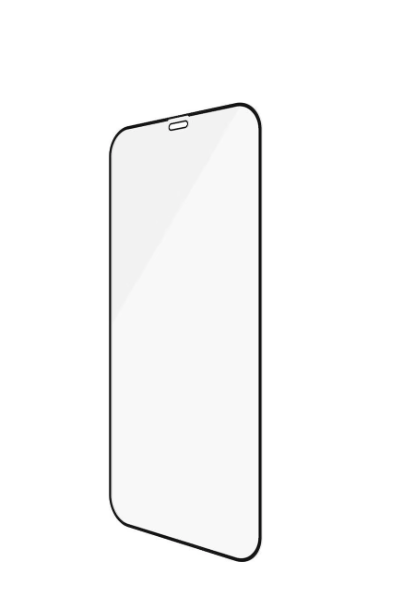 iPhone 12 / iPhone 12 Pro Antibakterielle Panzer Glas Displayschutz Case Friendly mit Rahmen (2711) - Schwarz