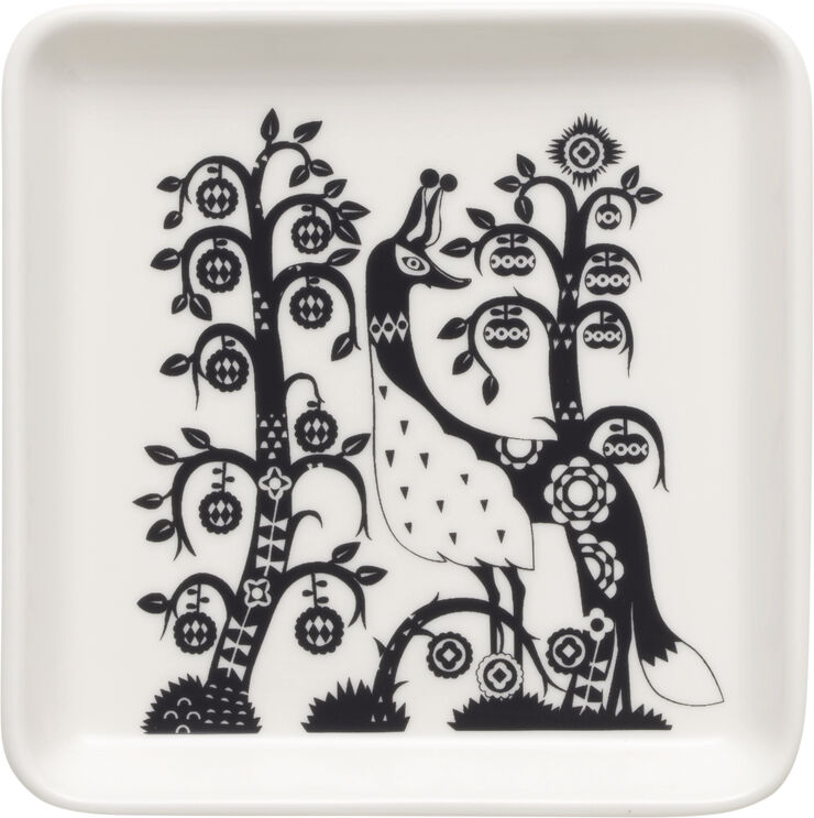 Iittala Taika tallerken firkantet 12x12cm sort Sort