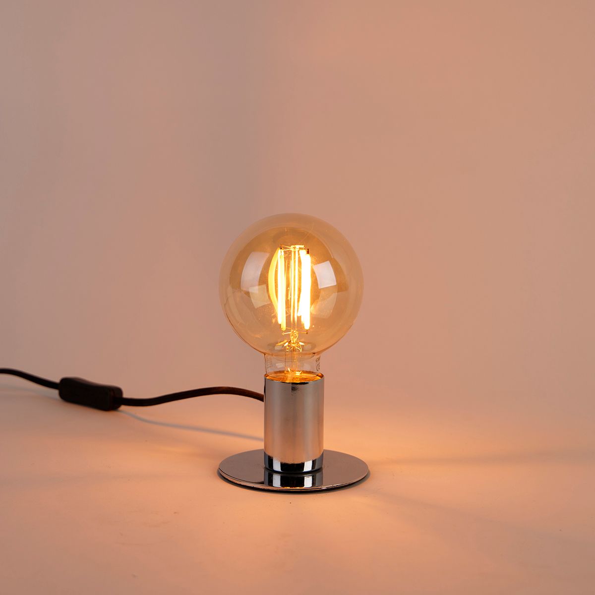 Set van 3 smart E27 dim to warm LED lampen G95 goldline 7W 806 lm 1800K - 3000K