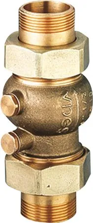 Kontraventil 223D 1 1/2'' - Socla. messing Kontrollérbar med gevindunioner