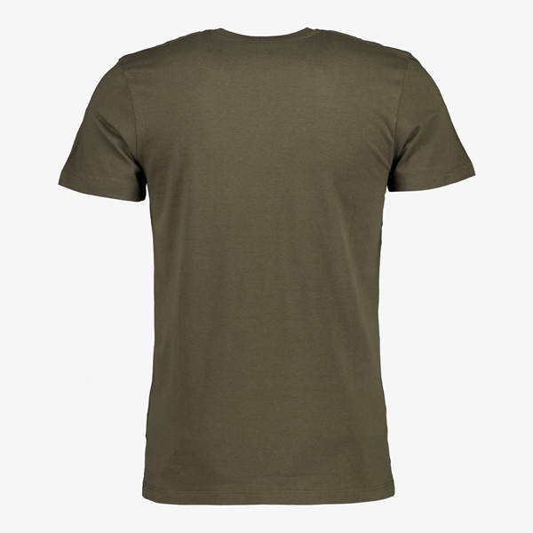 Unsigned heren T-shirt donkergroen ronde hals