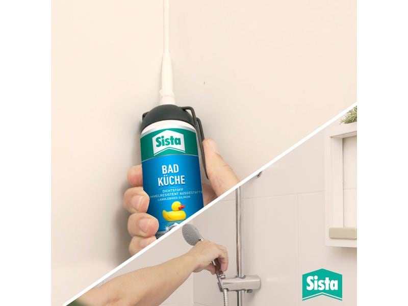 Sista Dichtmasse Bad & Küche 100 ml, Transparent Spachtelmasse