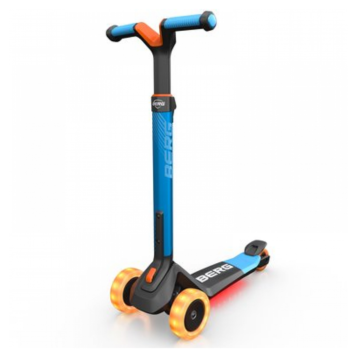 Nexo trottinette pliable bleu-roues led et plateau lumineux