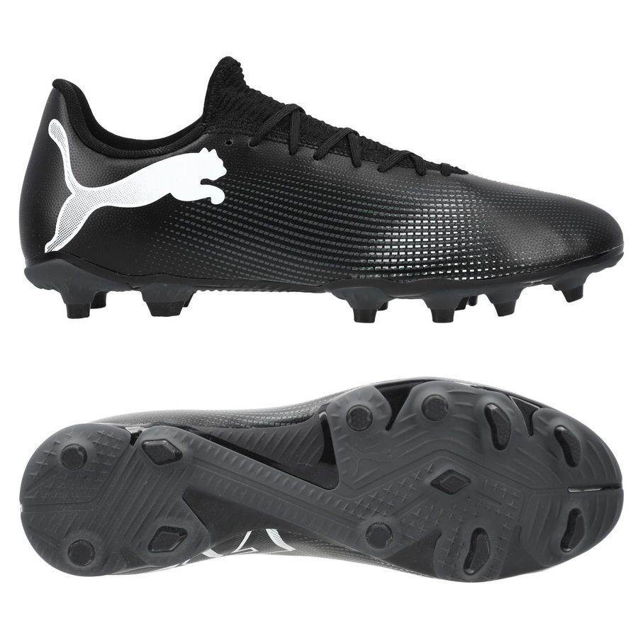 PUMA Future 7 Play FG/AG Eclipse - Noir/Blanc