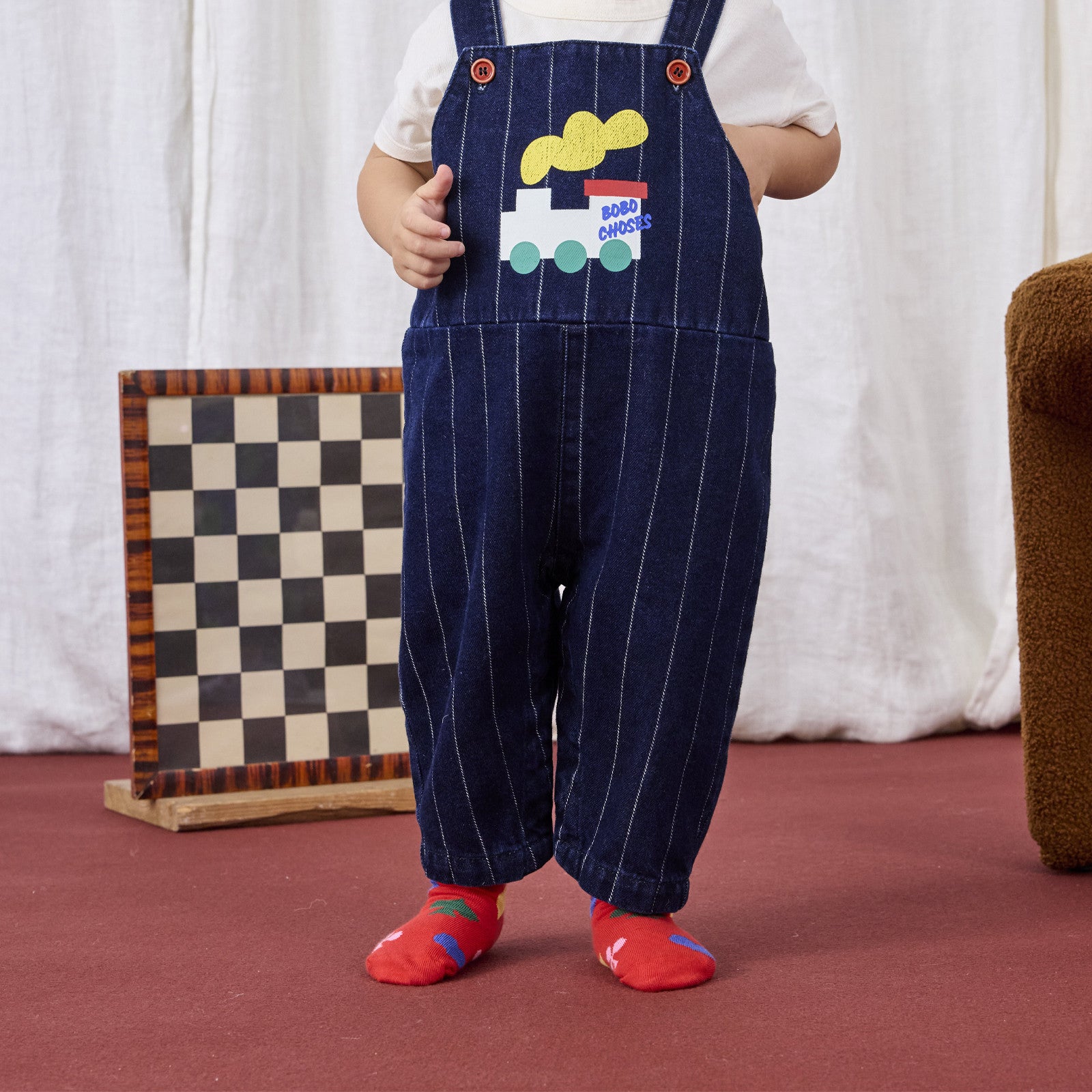 Baby Latzhosen Bobo Choo Choo Denim Midnight Blue